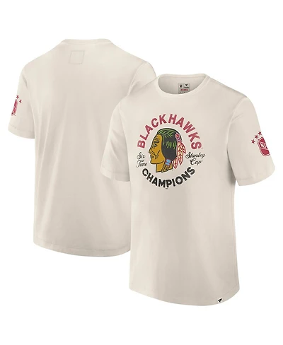 Fanatics Men's White Chicago Blackhawks Decades Collection Timeless T-Shirt