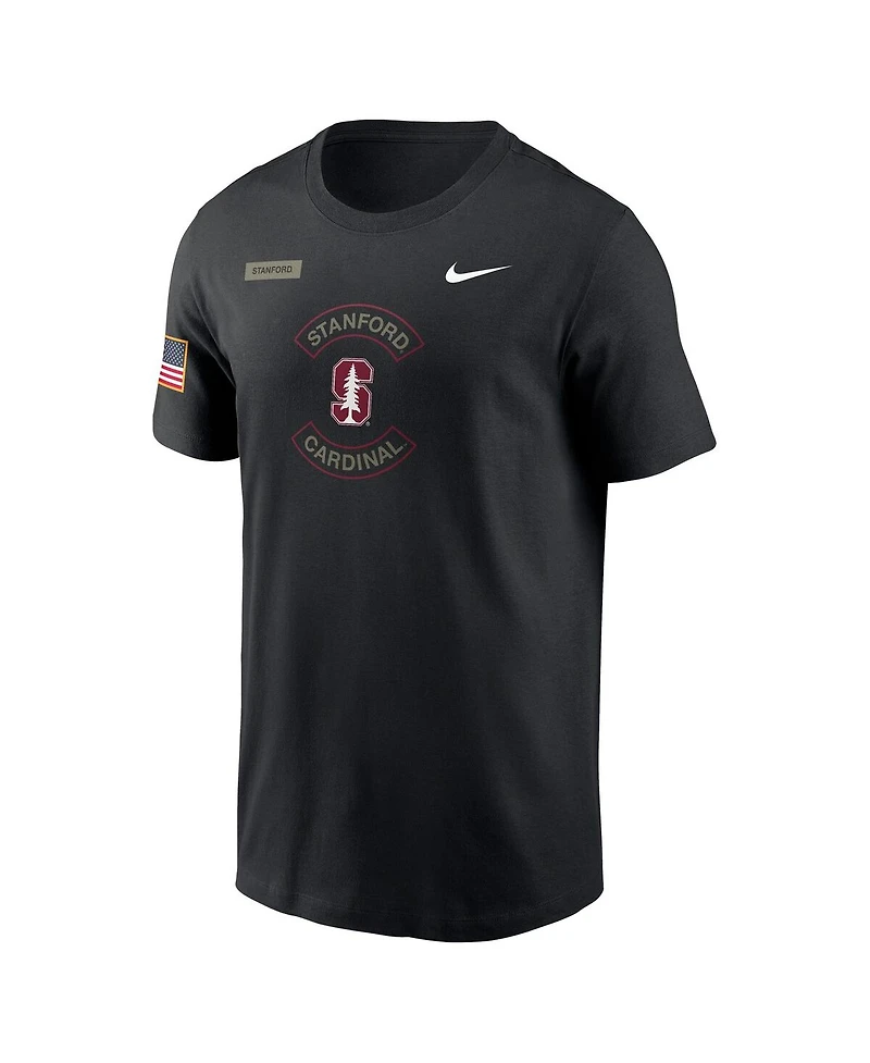 Nike Men's Black Stanford Cardinal 2025 Military Appreciation Performance T-Shirt