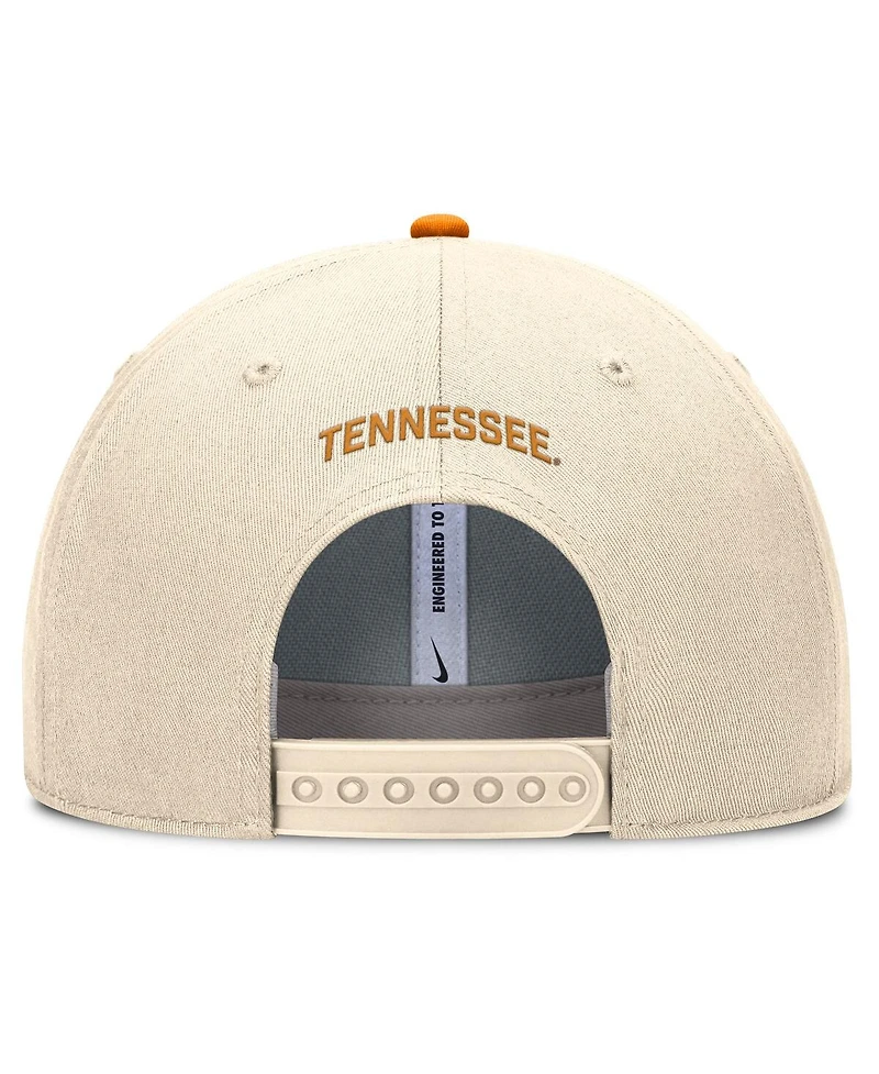 Nike Men's Natural Tennessee Volunteers Rise Primetime Performance Trucker Adjustable Hat