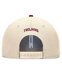 Nike Men's Natural Usc Trojans Rise Primetime Performance Trucker Adjustable Hat