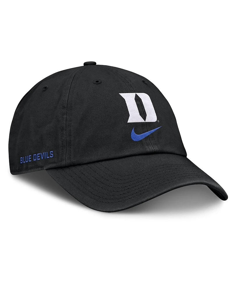Nike Men's Black Duke Blue Devils Primetime Club Adjustable Hat