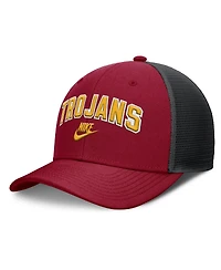 Nike Men's Cardinal/Black Usc Trojans Legacy Arch Rise Performance Trucker Adjustable Hat