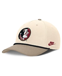 Nike Men's Natural Florida State Seminoles Rise Legacy Throwback Logo Adjustable Hat