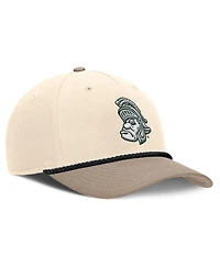 Nike Men's Natural Michigan State Spartans Rise Legacy Throwback Logo Adjustable Hat
