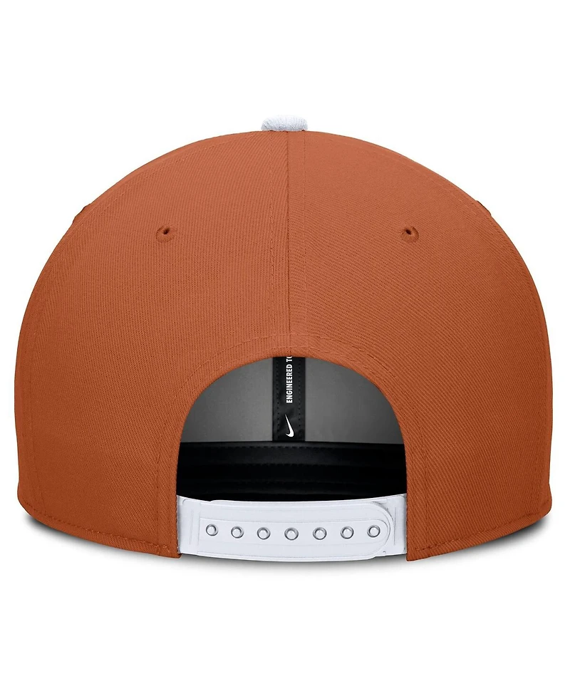 Nike Men's Texas Orange/Cream Texas Longhorns Pro Legacy Script Snapback Hat