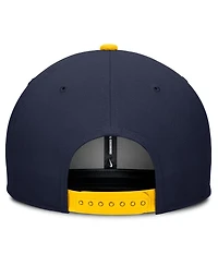 Nike Men's Navy/Cream Michigan Wolverines Pro Legacy Script Snapback Hat