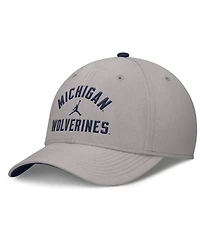 Jordan Men's Gray Michigan Wolverines Rise Prep Performance Flex Hat