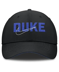Nike Men's Black Duke Blue Devils Club Prep Performance Adjustable Hat