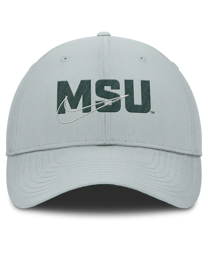 Nike Men's Gray Michigan State Spartans Club Prep Performance Adjustable Hat