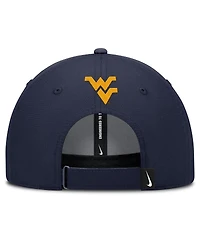 Nike Men's Navy West Virginia Mountaineers Club Prep Performance Adjustable Hat