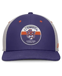 Nike Men's Purple/Gray Clemson Tigers Prep Pro Performance Snapback Hat