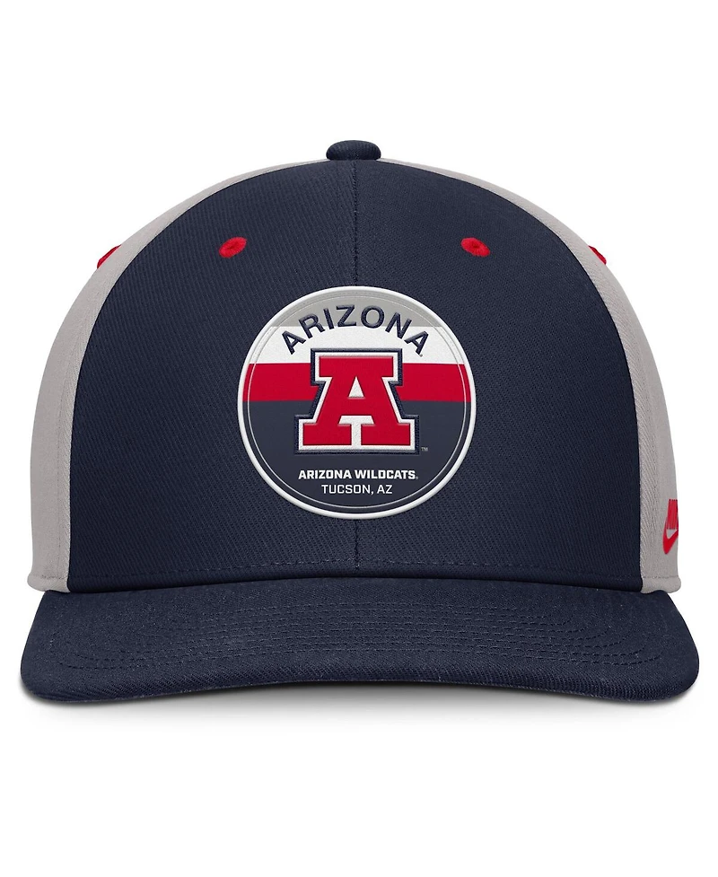 Nike Men's Navy/Gray Arizona Wildcats Prep Pro Performance Snapback Hat