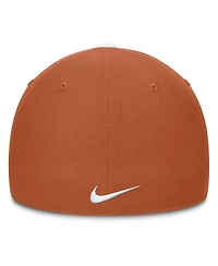 Nike Men's White/Burnt Orange Texas Longhorns 2025 Sideline Rise Local Performance Flex Hat