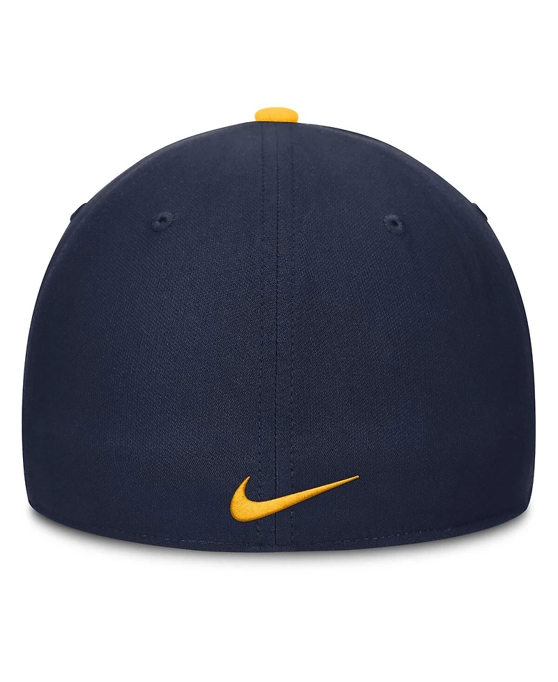 Nike Men's Gold/Navy West Virginia Mountaineers 2025 Sideline Rise Local Performance Flex Hat