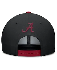 Nike Men's Black/Crimson Alabama Crimson Tide 2025 Sideline Campus Pro Local Snapback Hat