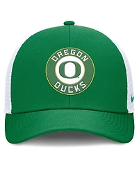 Nike Men's Green/White Oregon Ducks Rise Primetime Performance Trucker Adjustable Hat