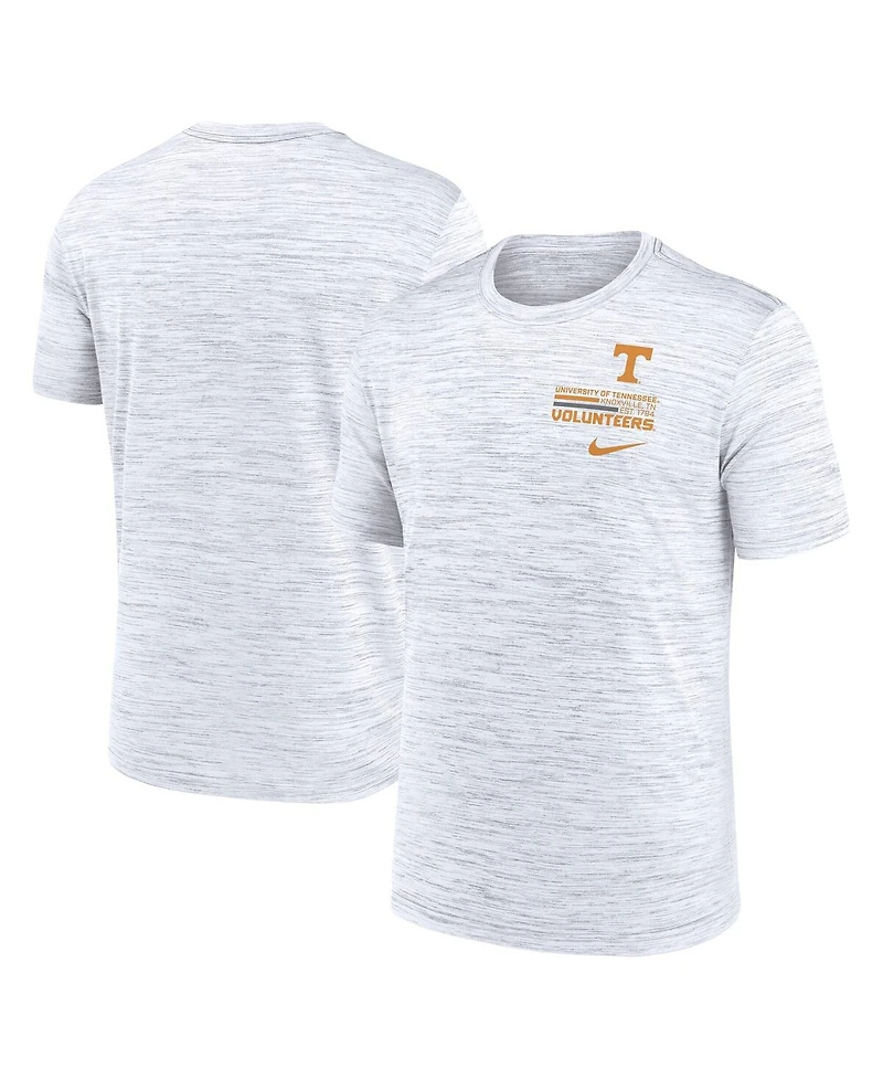 Nike Men's White Tennessee Volunteers Velocity Stacked Performance T-Shirt