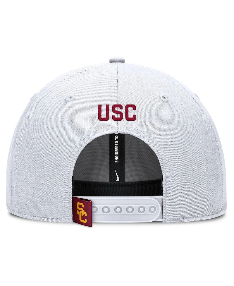 Nike Men's White Usc Trojans 2025 On-Field Rise Performance Adjustable Hat