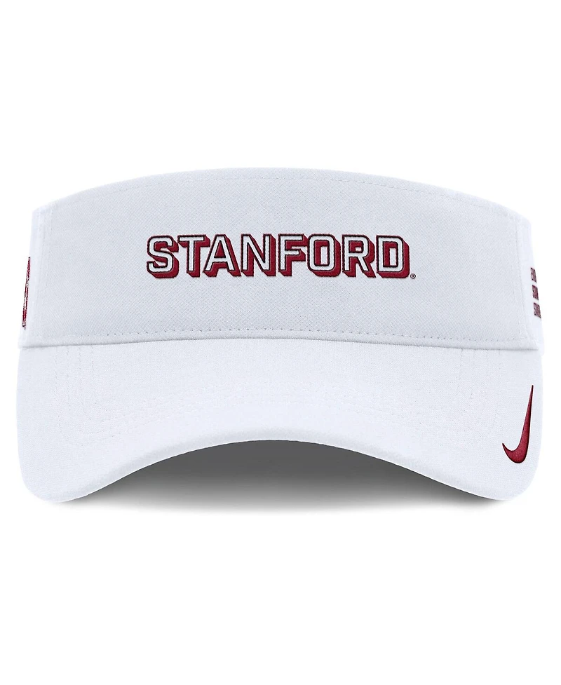 Nike Men's White Stanford Cardinal 2025 On-Field Gameday Performance Ace Adjustable Visor Hat