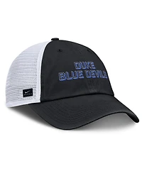 Nike Men's Black Duke Blue Devils 2025 Gameday On-Field Club Adjustable Trucker Hat