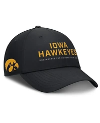 Nike Men's Black Iowa Hawkeyes 2025 On-Field Gameday Club Adjustable Hat
