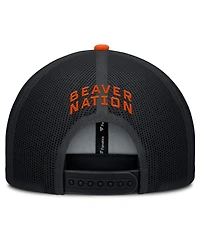 Fanatics Men's Black/Orange Oregon State Beavers Adapt Adjustable Trucker Hat