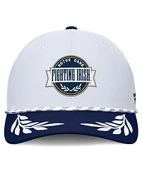 Fanatics Men's White/Navy Notre Dame Fighting Irish Admiral Adjustable Hat