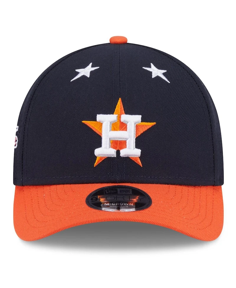 New Era Men's Navy/Orange Houston Astros 2025 Mlb All-Star Game 9FORTY M-Crown Adjustable Hat