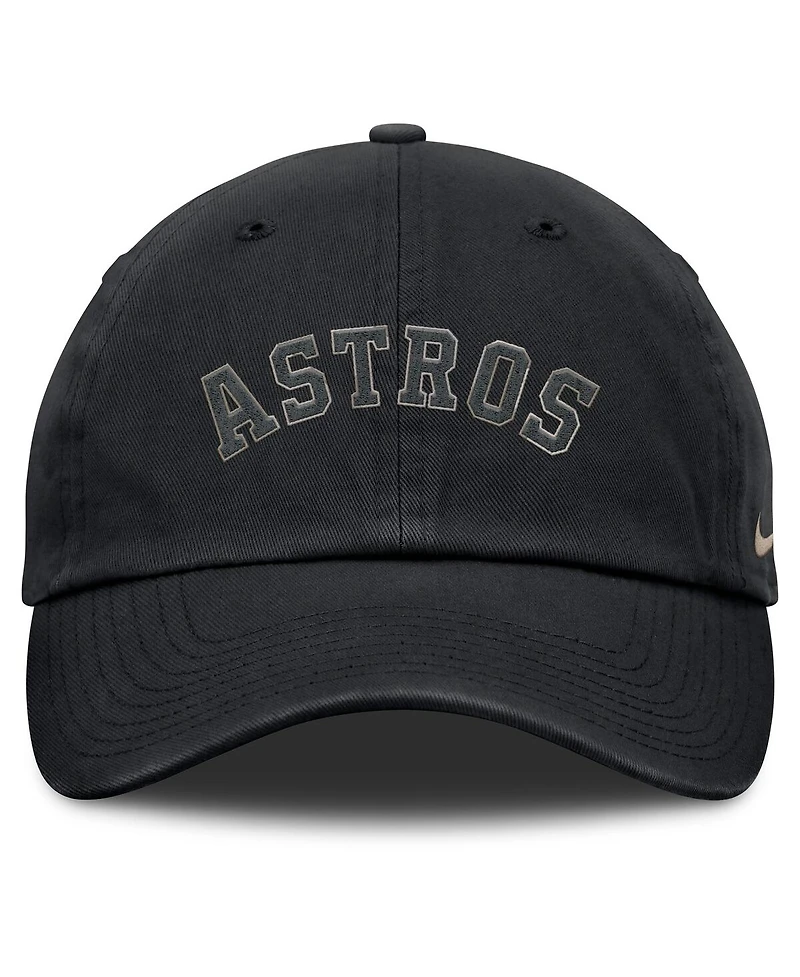Nike Men's Black Houston Astros Camo Pack Club Adjustable Hat