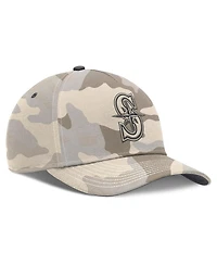 Nike Men's Natural Seattle Mariners Camo Pack Rise Adjustable Hat