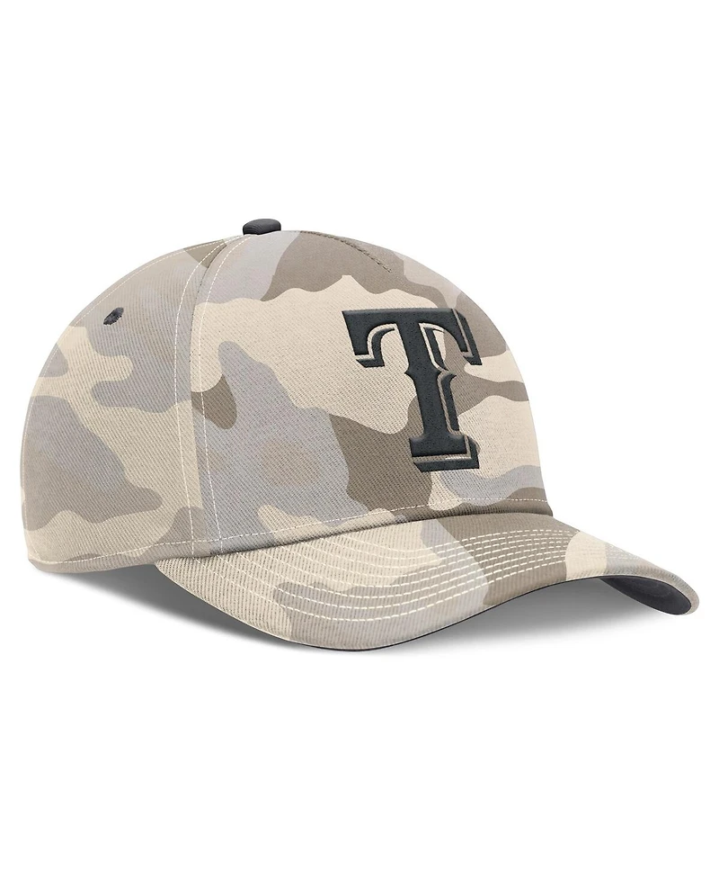 Nike Men's Natural Texas Rangers Camo Pack Rise Adjustable Hat