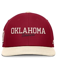Nike Men's Crimson/Cream Oklahoma Sooners Pro Legacy Script Snapback Hat