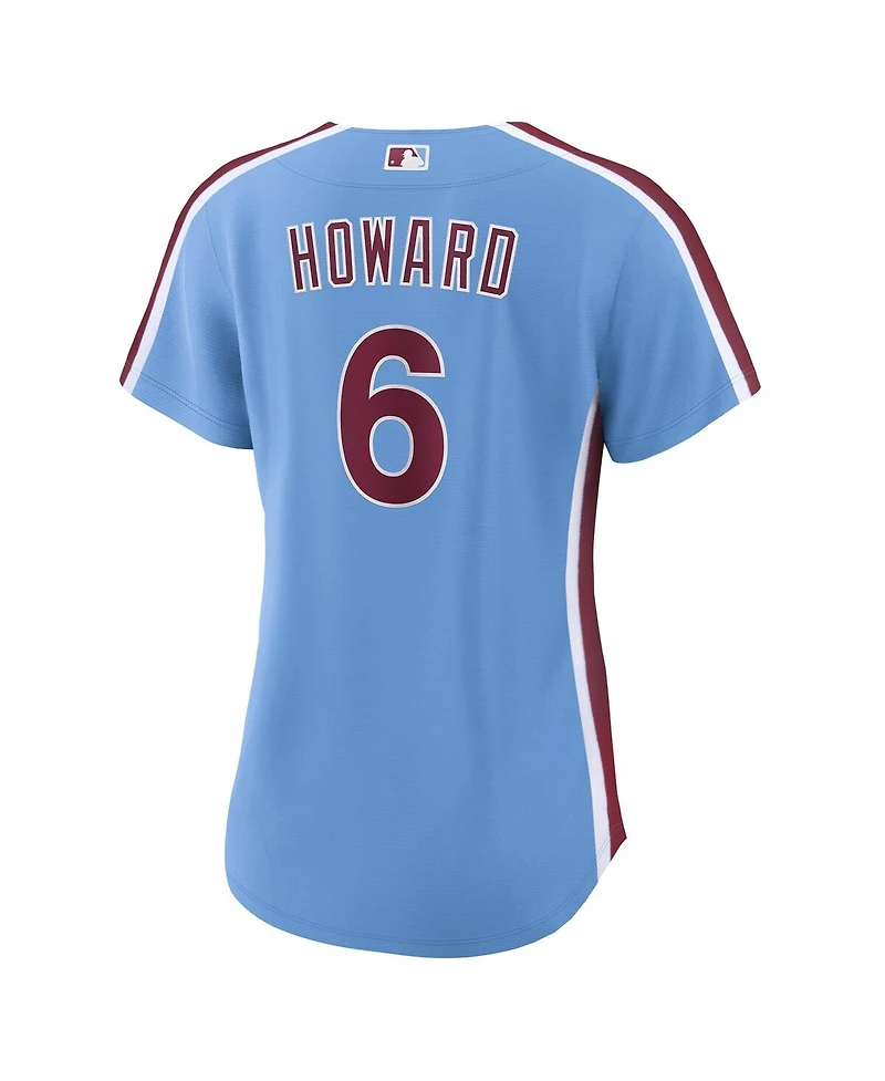 Nike Women's Ryan Howard Light Blue Philadelphia Phillies Replica Jersey