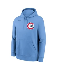 Nike Men's Pete Crow-Armstrong Light Blue Chicago Cubs Player Name Number Club Fleece Pullover Hoodie