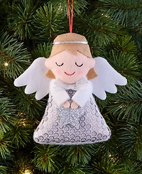 Holiday Lane Tiny Tidings Fabric Angel Ornament, Macy's Exclusive