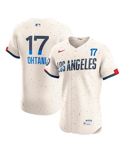 Nike Men's Shohei Ohtani Cream Los Angeles Dodgers City Connect Elite Jersey
