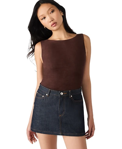 Steve Madden Women's Ornellia Boat Neck Bodysuit