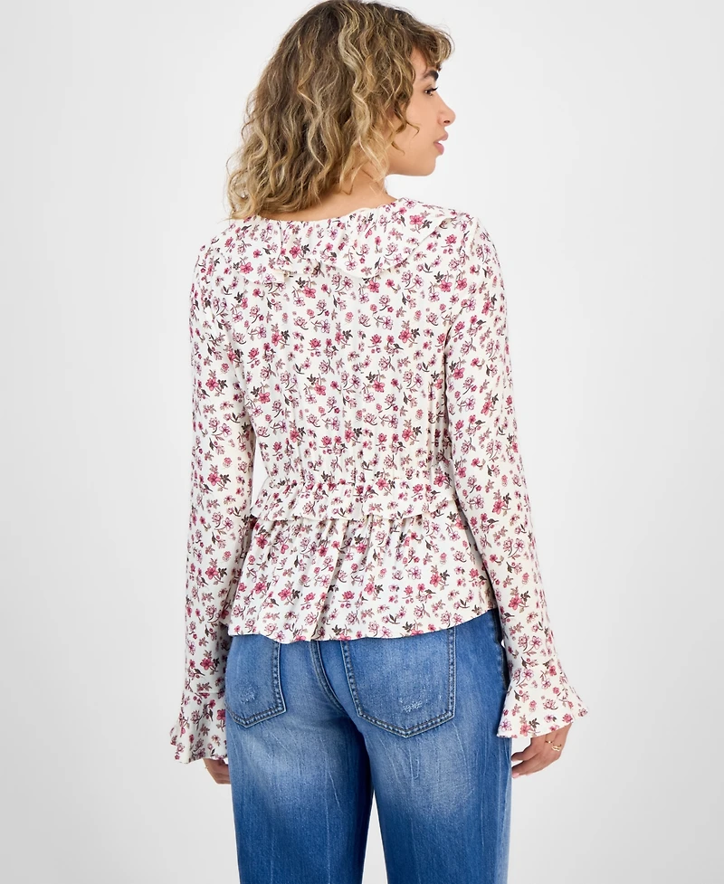 Self Esteem Juniors' Ruffled Babydoll Top