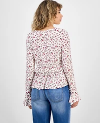 Self Esteem Juniors' Ruffled Babydoll Top