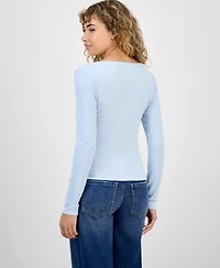 Hippie Rose Juniors' Two-Piece Camisole & Cardigan Top