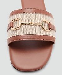 Mango Women's Buckle Strap Sandals