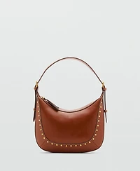Mango Women's Small Studded Shoulder Bag