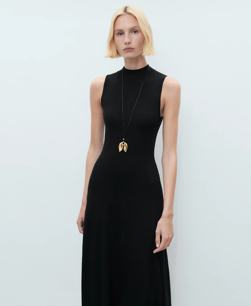Mango Women's Fine Knit A-Line Dress