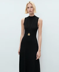 Mango Women's Fine Knit A-Line Dress