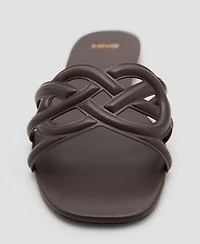 Mango Women's Cross-Strap Sandals