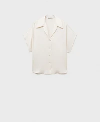 Mango Women's Short Sleeve Fluid Shirt