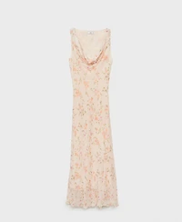 Mango Women's Draped Floral Dress