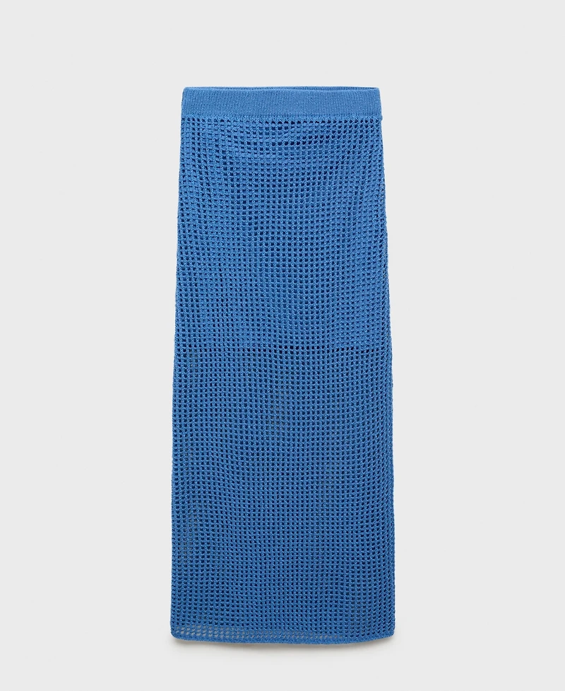 Mango Women's Crochet Long Skirt