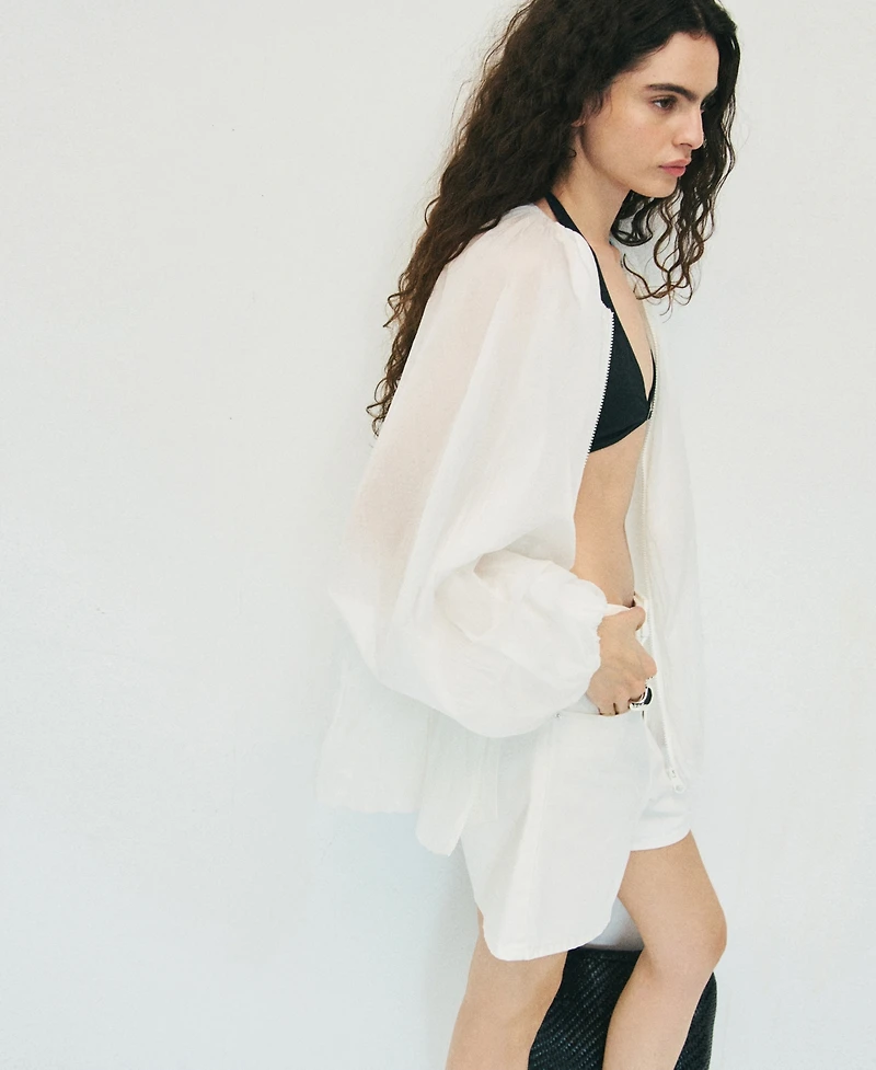 Mango Women's High-Rise Denim Shorts