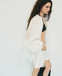 Mango Women's High-Rise Denim Shorts